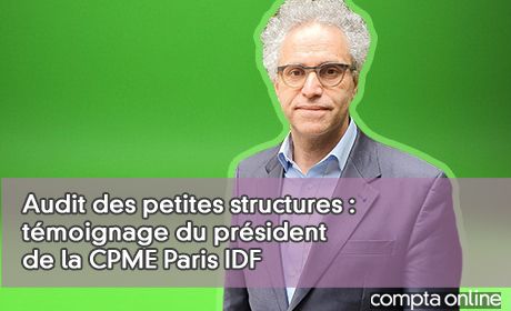 Audit des petites structures : tmoignage du prsident de la CPME Paris IDF