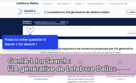 GenIA-L for Search : l'IA gnrative de Lefebvre Dalloz