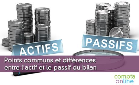 Points communs et diffrences entre l'actif et le passif du bilan