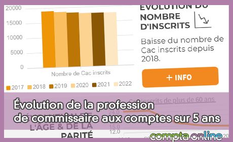 volution de la profession de commissaire aux comptes sur 5 ans