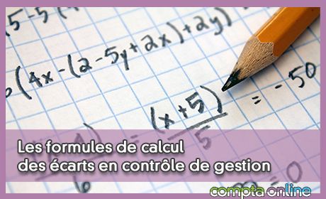 Les formules de calcul des carts en contrle de gestion