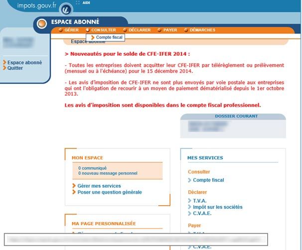 Comment Consulter L Avis D Imposition Et Payer La Cfe Sur