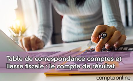 Table de correspondance comptes/liasse fiscale : le compte de rsultat