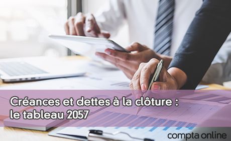 Crances et dettes la clture : le tableau 2057