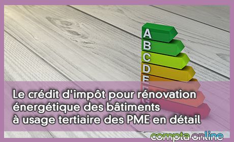 Le crdit d'impt pourrnovation nergtique des btiments usage tertiaire des PME en dtail