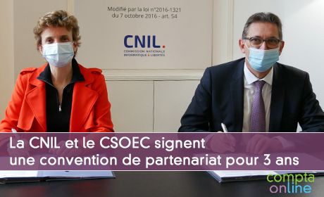 La CNIL et le CSOEC signent une convention de partenariat pour trois ans