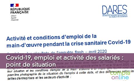 Covid-19, emploi et activit des salaris : point de situation