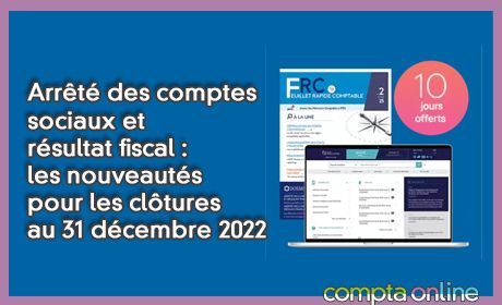 Arrt des comptes sociaux et rsultat fiscal