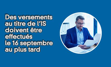 Versements au titre de l'IS