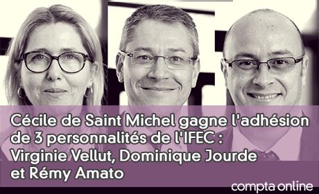 Ccile de Saint Michel gagne l'adhsion de deux personnalits de l'IFEC : Virginie Vellut et Dominique Jourde