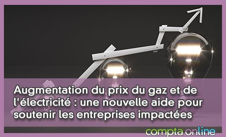 Augmentation du prix du gaz et de l'lectricit : une nouvelle aide pour soutenir les entreprises impactes