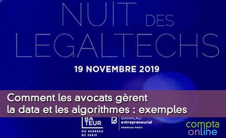 Comment les avocats grent la data et les algorithmes : exemples