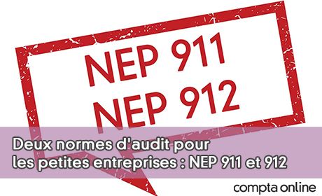 Deux normes d'audit pour les petites entreprises : NEP 911 et 912