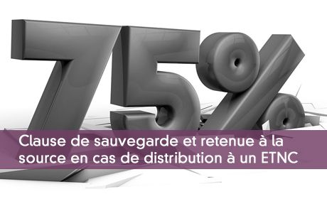 Retenue à La Source Sur Les Distributions à Un ETNC : Introduction D ...