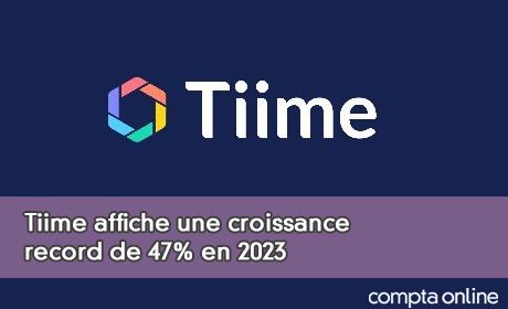 Tiime affiche une croissance record de 47% en 2023