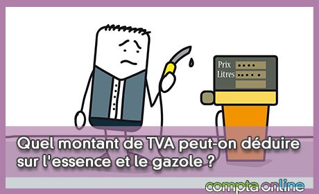 Quel montant de TVA peut-on dduire sur l'essence et le gazole ?